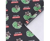 Бумага упаковочная крафт "Приколы" в ассортименте