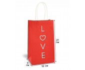 Пакет подарочный Love