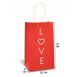Пакет подарочный Love
