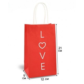 Пакет подарочный Love