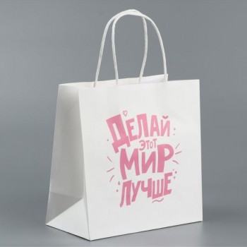 Пакет подарочный «Делай этот мир лучше»