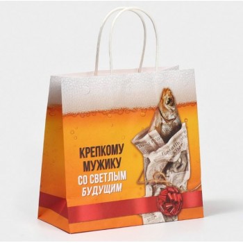 Пакет подарочный «Крепкому мужику»