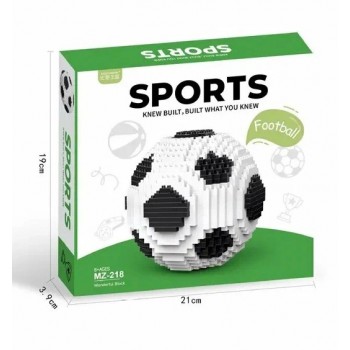 Конструктор из микро-кирпичиков "Футбольный мяч"