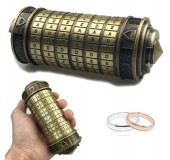 Металлическая шкатулка головоломка Криптекс Код Да Винчи