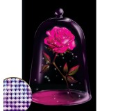 Алмазная мозаика на холсте «Сказочный цветок», 20 х 30 см