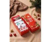 Носки женские новогодние KAFTAN Happy holidays, набор 5 пар, размер 36-40
