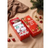 Носки женские новогодние KAFTAN Happy holidays, набор 5 пар, размер 36-40