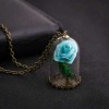 Светящаяся в темноте винтажная подвеска на шею "Flower in the Bottle"