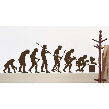 Стикер на стену "Эволюция"