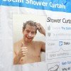 Занавеска для ванной "Социальная сеть"