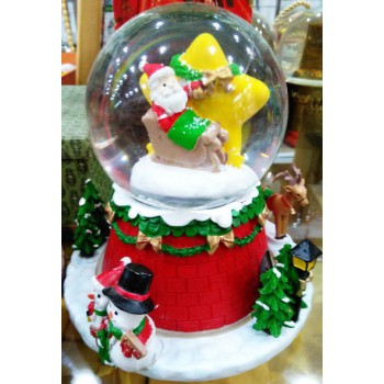 Музыкальный снежный шар "Санта Клаус"