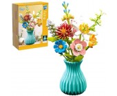 Конструктор лего "Букет цветов", с вазой