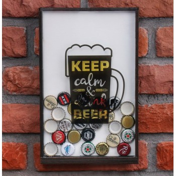 Копилка для пивных крышек "Keep calm & drink beer"