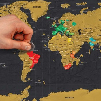 Скретч-карта "Карта мира Black" 