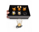 Набор рюмок с головами животных на 6 персон