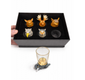 Набор рюмок с головами животных на 6 персон