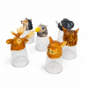 Набор рюмок с головами животных на 6 персон